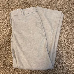 LOFT Grey Herringbone Trousers Curvy Fit 0P NWT